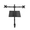 NÖRDIC monitor stand for 2 screens and 1 laptop Notebook, Monitor up to 27 inches, Notebook up to 17 inches