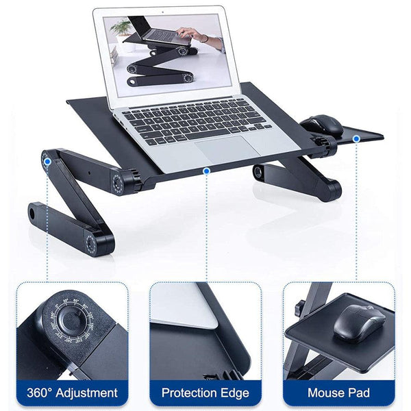 NÖRDIC notebook holder foldable and adjustable up to 17 "laptop stand laptop desk