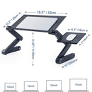 NÖRDIC notebook holder foldable and adjustable up to 17 "laptop stand laptop desk