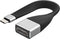 NÖRDIC short flat cable 14cm USB-C to Displayport adapter cable adapter 4K in 60Hz 21.6Gbps Support for 3D and HDCP 1.4 and 2.2