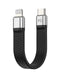 NÖRDIC short flat cable 14cm USB-C to Lightning fast charging PD18W chipset C94