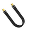 NÖRDIC short flat cable Thunderbolt 4 14cm 40Gbps data 8K video PD 100W compatible with TB3 and USB4