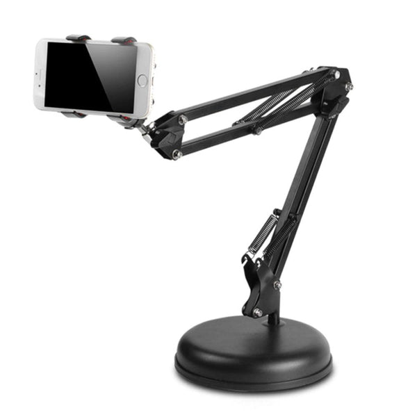 NÖRDIC universal table stand for mobile phone metal rotatable 360 up to 10cm smartphone
