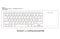 NÖRDIC wireless 2.4G Keyboard with touchpad 78 keys IOS Android Windows Arabic layout