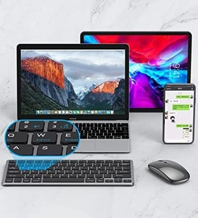 NÖRDIC wireless Bluetooth and 2.4G mouse and keyboard kit US layout
