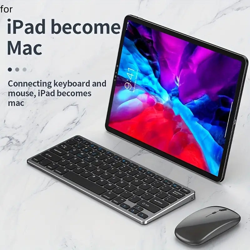 NÖRDIC wireless Bluetooth and 2.4G mouse and keyboard kit US layout