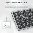 NÖRDIC wireless Bluetooth and 2.4G mouse and keyboard kit US layout