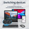 NÖRDIC wireless Bluetooth and 2.4G mouse and keyboard kit US layout