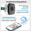 NÖRDIC 2K Surveillance Camera, WiFi compatible for indoor use with 32GB SD card, 5GHz & 2.4GHz support for AI Starlight Color Night Vision, AI Person & Motion Detection