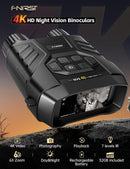 NVS-40 Telescope 4K HD Binoculars with Night Vision 6X Digital Zoom 300m Hunting Camping Scope Clock Observing Objects