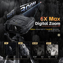 NVS-40 Telescope 4K HD Binoculars with Night Vision 6X Digital Zoom 300m Hunting Camping Scope Clock Observing Objects