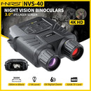 NVS-40 Telescope 4K HD Binoculars with Night Vision 6X Digital Zoom 300m Hunting Camping Scope Clock Observing Objects