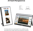 17.3" Portable USB Monitor 1920×1080p 60Hz, HDMI/USB-C, HDR, IPS, Monitor with Kickstand for Laptop, Screen for PC/Mac/PS3/PS4/PS5/Xbox