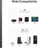 17.3" Portable USB Monitor 1920×1080p 60Hz, HDMI/USB-C, HDR, IPS, Monitor with Kickstand for Laptop, Screen for PC/Mac/PS3/PS4/PS5/Xbox
