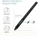 Professional graphic drawing tablet with 12+16 programmable keys. Compatible with Windows Mac Android and it is battery-free