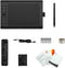 Professional graphic drawing tablet with 12+16 programmable keys. Compatible with Windows Mac Android and it is battery-free