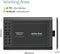 Professional graphic drawing tablet with 12+16 programmable keys. Compatible with Windows Mac Android and it is battery-free