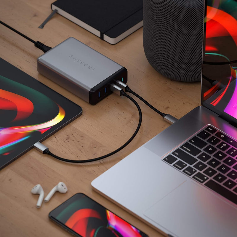 Satechi 108W Pro USB-C PD Desktop Charging Station – 2xUSB-C PD & 2xUSB A Ports