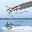 Starlink 25m Gen 3 Cat6 RJ45 Copper IP67 Waterproof Satellite High-Speed Standard V3 Cable