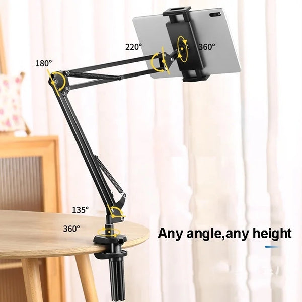 Table stand for mobile phone and tablet screen rotation and height adjustable holders for mobile and tablet