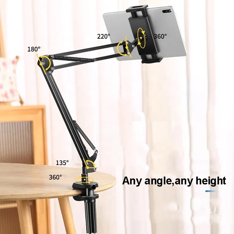 Table stand for mobile phone and tablet screen rotation and height adjustable holders for mobile and tablet
