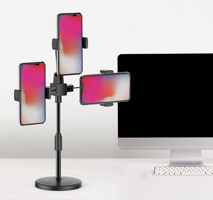 Table stand for three mobile phones