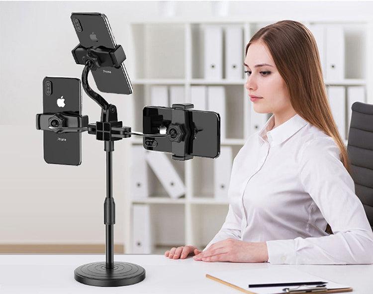 Table stand for three mobile phones