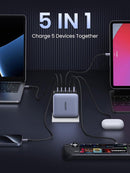 UGREEN 100W USB C Charger Nexode 5-Port GaN Charger