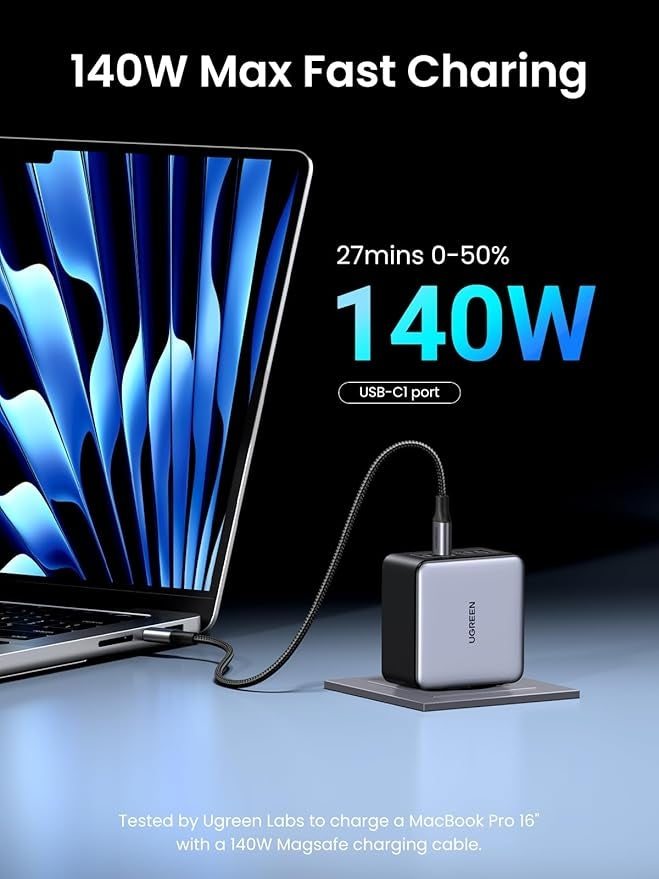 UGREEN 160W USB C Charger Nexode X, PD 3.1 4-Port GaN Charger