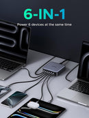 UGREEN 200W USB-C Charger, Nexode 6-Port GaN Desktop Charger