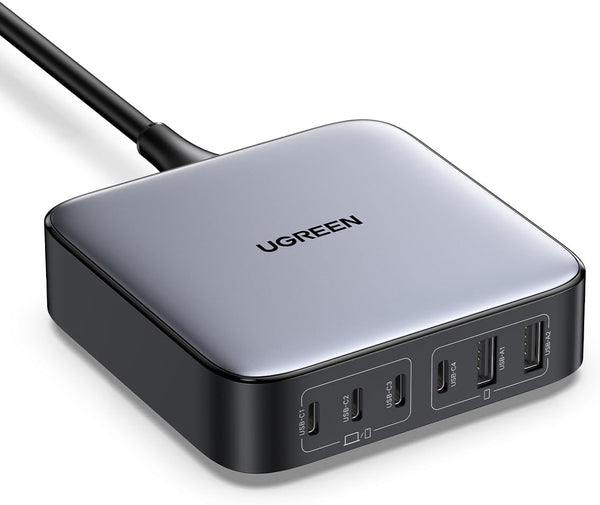 UGREEN 200W USB-C Charger, Nexode 6-Port GaN Desktop Charger