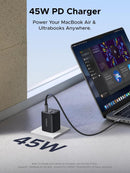 UGREEN 5-Port 45W USB-C Fast GaN Charger Block, PD/PPS/QC with 4 USB-C Ports for iPhone 17/16/15, Galaxy S26/S25/S24/S23, iPad, MacBook Neo/Air