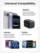UGREEN 5-Port 45W USB-C Fast GaN Charger Block, PD/PPS/QC with 4 USB-C Ports for iPhone 17/16/15, Galaxy S26/S25/S24/S23, iPad, MacBook Neo/Air
