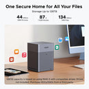 UGREEN NASync DH4300Plus 4-Bay NAS (4xSATA 3.5"/2.5"), 128TB Maximum Storage, 8GB RAM, 2.5GbE LAN, NFC, AI Photo Album, Designed for Office/Home