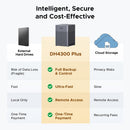 UGREEN NASync DH4300Plus 4-Bay NAS (4xSATA 3.5"/2.5"), 128TB Maximum Storage, 8GB RAM, 2.5GbE LAN, NFC, AI Photo Album, Designed for Office/Home
