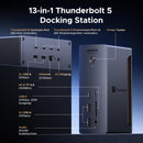 UGREEN Revodok Max Thunderbolt 5 Docking Station 13-in-1, 120Gbps, 3xTB5 Ports, 8K@60Hz/6K@60Hz/4K@240Hz, 140W Charging and 2.5Gbps Ethernet