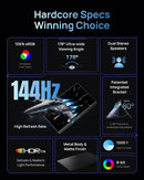 16.1" Portable USB Monitor 1920×1080p 144Hz, HDR, 106% sRGB, Ultra-Thin with Carrying Bag, for Laptop/PC/Mac/PS3/PS4/PS5/Xbox