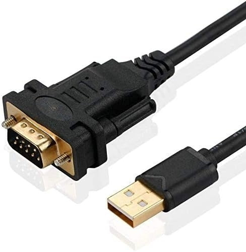 USB-A to RS232 DB9 Male Cable for Serial Devices with FTDI Chipset