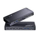 USB-C KVM Docking Station for 2 Laptops, Dual 4K Display, 11-in-1 with 100W PD, 1Gbps LAN & EDID Emulation
