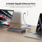 USB-C KVM Docking Station for 2 Laptops, Dual 4K Display, 11-in-1 with 100W PD, 1Gbps LAN & EDID Emulation
