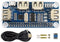 USB HUB HAT 4-Port for Raspberry Pi Zero/A+/B/B+/2/3 – Supports USB-A and Serial Debugging with Onboard USB to UART