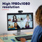 USB Webcam Full HD 1080p 30FPS with microphone rotatable 360grader base and 45 degrees tilt 2MP