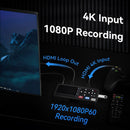 Video to Digital Converter 4K HDMI/CVBS/VGA/YPBPR Input Video Recorder from VCR, DVD, VHS, Hi8, Camcorders – 4K Recording 1080P 60FPS