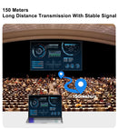 NÖRDIC Wireless HDMI Extender 150m Transmitter/Receiver 4K HD 5G Wifi for Laptop to TV, PC, Monitor, Projector