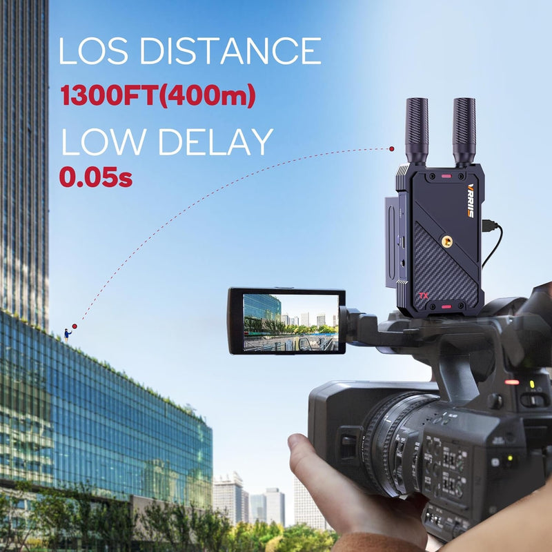 NÖRDIC Wireless HDMI Transmitter and Receiver, 1080P Full HD Wireless Video Transmission System with Loop Out, 400m