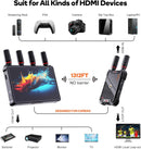 NÖRDIC Wireless Portable 7" Screen, Video Transmitter and Receiver, 2.4G/5.0G, 4k HDMI INPUT / 1080p OUTPUT, 400m