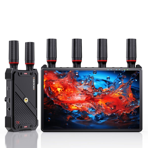 NÖRDIC Wireless Portable 7" Screen, Video Transmitter and Receiver, 2.4G/5.0G, 4k HDMI INPUT / 1080p OUTPUT, 400m