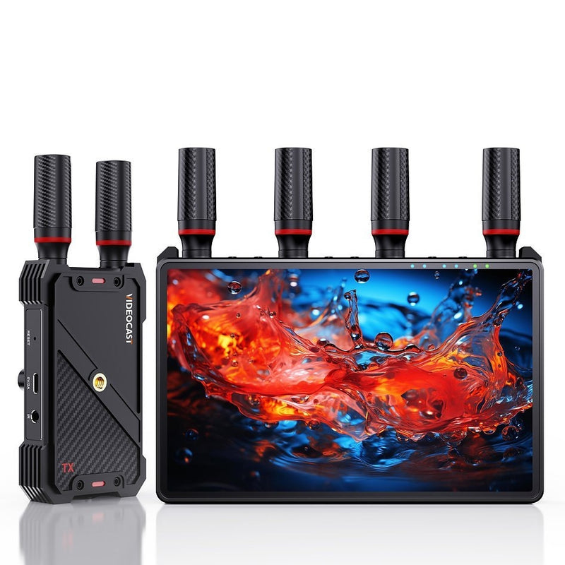 NÖRDIC Wireless Portable 7" Screen, Video Transmitter and Receiver, 2.4G/5.0G, 4k HDMI INPUT / 1080p OUTPUT, 400m