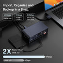 iVANKY 20-in-1 Docking Station FusionDock Max 1, Thunderbolt 4 for Mac M1/M2/M3/M4, Four 6K@60Hz Monitors, 2x HDMI, 7x USB 10Gbps, 2.5GbE, 96W PD, SD/TF 4.0, 40G, Windows incompatible