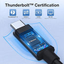 iVANKY Intel Certified Thunderbolt 4 Cable 1.5 m 240W Charging 40Gbps 8K Display USB-C to USB-C